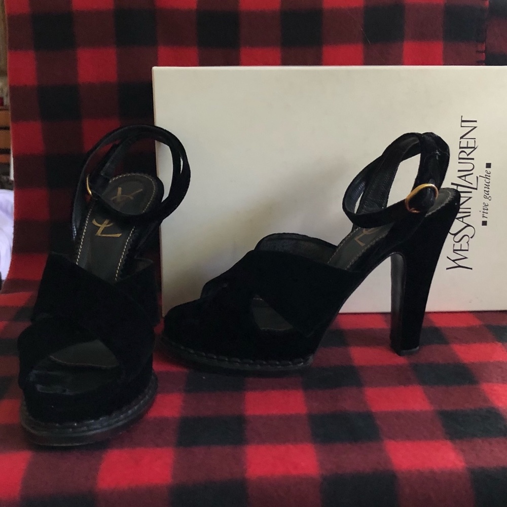 YSL platform heel